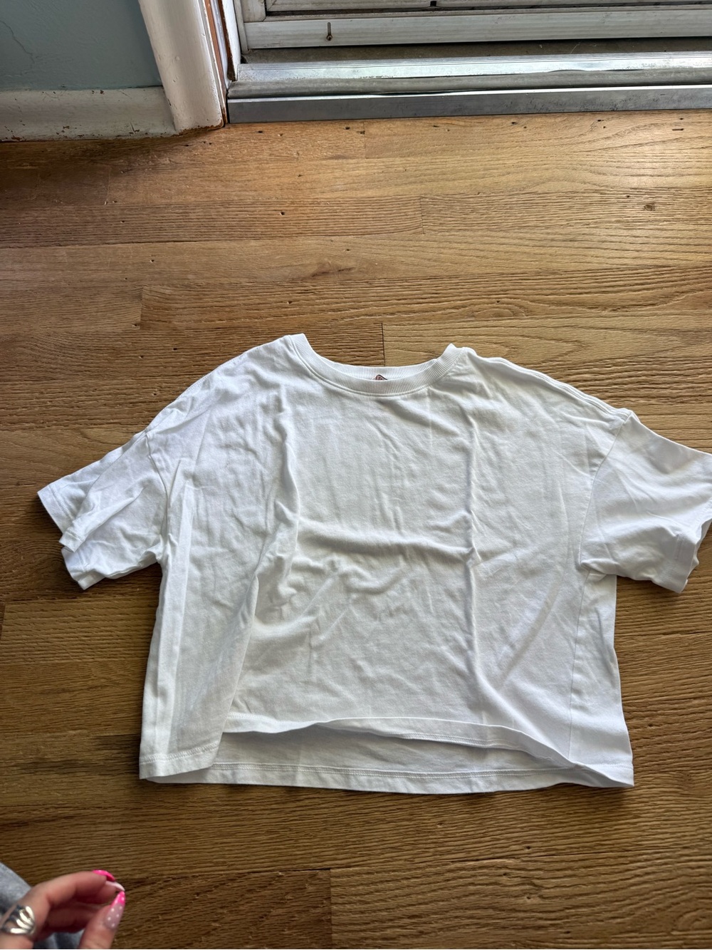 Victoria's Secret White Cropped Tee